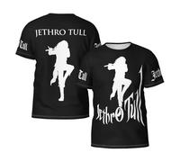 Men's Tull Rock Band Jethro T-Shirts Classic Tee Shirt Breathable Elastic and Comfortable for Home Sports Business Commutes Party