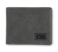 Men's Tumbled Leather Bifold Wallet, Gray