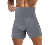 Mens Tummy Control Body Shaper Briefs Mens High Rise Boxers Slimming Body Shaper Boxers Seamless Girdle Underpants Comfy Compression Boxer Anti Chafing Sport Underwear Open Fly Athletic Bfrief