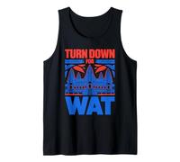 Mens Turn Down for Wat Country Cambodia Flag Roots Cambodian Tank Top