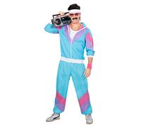 Men's turquoise 80s jogging suit