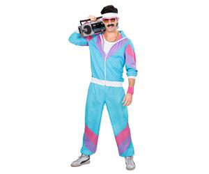 Men's turquoise 80s jogging suit