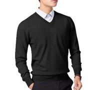 Mens Turtle Neck Jumper Cotton Chunky Cable Knit Sweater Tops Winters Warm Jumper Long Sleeve Knitwear Pullover Sweaters Contrast Color Patchwork Jumpers for Christmas, Business, Outing A-Black