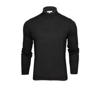 Xact Mens Turtle Neck Cotton Jumper (Black) M