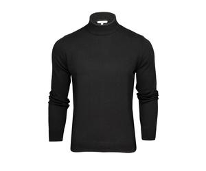 Mens Turtle Neck Jumper Xact Cotton Knitted Sweater Pullover Casual Warm