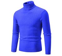 Men's Turtleneck Jumpers | High Roll Neck Sweater | Slim Fit Pullover Undershirt | Long Sleeve Knitted Jumper Men Casual Winterwear Sweater Ribbed Knitwear Warm Solid Color Winter Top