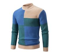 Men's Turtleneck Jumpers: Slim Fit Ribbed Textured Roll Neck Sweaters - Turtle Neck Pullover Tops