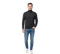 Men's Turtleneck mere Blend High Neck Made in Italy Sweater Pullover Long Sleeve Merino Wool mere Sweater Black Beige Blue Grey Knit Winter Clothing Gift, anthracite, L