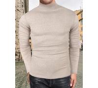 Men's Turtleneck Sweater Pullover Casual Long Sleeve Slim Fit Basic Tops
