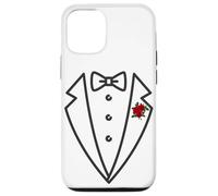 Mens Tuxedo Wedding or Party Suit Flower Case for iPhone 12/12 Pro