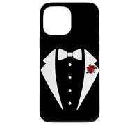 Mens Tuxedo Wedding or Party Suit Flower Case for iPhone 13 Pro Max