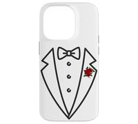 Mens Tuxedo Wedding or Party Suit Flower Case for iPhone 14 Pro