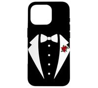Mens Tuxedo Wedding or Party Suit Flower Case for iPhone 16 Pro