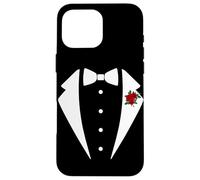Mens Tuxedo Wedding or Party Suit Flower Case for iPhone 16 Pro Max