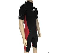 Mens TWF Shorty Wetsuit Adult 3mm Neoprene Wet suit Back Zip Shortie Wet Suits Surfing Snorkeling Kayaking Canoe SUP