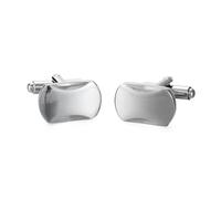 Men's Twist Knot Cufflinks, Gold & Silver-Tone, French Shirt Classic Design ,Titanium Plated,One Size