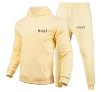 Mens Two Piece Outfits Sets Summer Full Tracksuit Hooded Fleece Sweatshirt Zip Up Hoodie Jacket Sweatpants Joggers Loungewear for Travel Men's Activewear Sets