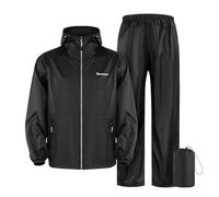 Men's Two-Piece Set with adjustable fastening, Polyester, Two-Piece Clothing Set for Casual Dressing and Travel, Product Clothing for the Stated Category and Intended Use, rain