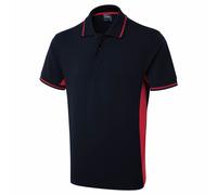 Uneek UC117 Two Tone Poloshirt Navy/Red 3XL Colour: Navy/Red, Chest Si 3XL