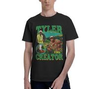 Men's Tyler Rapper The Creator Singer Music T Shirt Short Sleeve Tee Shirts Cotton Print Crewneck Loose Classic Soft Comfortable Casual Summer Tee Top Fashion,S-6XL