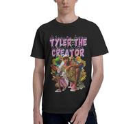 Men's Tyler Rapper The Creator Singer Music T Shirt Short Sleeve Tee Shirts Cotton Print Crewneck Loose Classic Soft Comfortable Casual Summer Tee Top Fashion,S-6XL