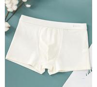 Men's U-Convex Boxer Briefs Soft Cotton Bulge Pouch(White XL)