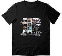 Mens U2 Graphic Rock Tee Band Birthday Signatures Sleeve Unisex Cotton T-Shirt for Friends Mothers Day Multicolor(3X-Large)