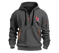 Men's UK England Flag Style Stylish Loose Fit Drawstring Pockets Hoodie Hooded Hood Sweatshirts Printed Zip-Up Hoodie Long Sleeve Casual Comfortable Polyester Lightweight Trendy Streetwear Jacket