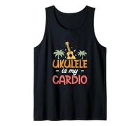 Mens Ukulele is My Cardio Funny Uke Music for A Ukulele Player Tank Top