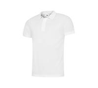 Uneek UC125 Mens Ultra Cool Polo 140GSM White S Colour: White, Size: S S