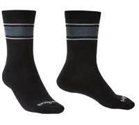 Bridgedale LINER Base Layer Merino Performance Boot-Men's- Medium-Black / Lt Grey