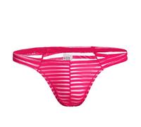 Mens Ultra Thin Sheer Briefs Mens Striped Slip Briefs Sexy Stripe Underwear Transparent Bedroom Underwear Visible Semi Sheer Underpants Low Rise Micro Trunks Breathable Mesh Underpants