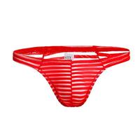Mens Ultra Thin Sheer Briefs Mens Striped Slip Briefs Sexy Stripe Underwear Transparent Bedroom Underwear Visible Semi Sheer Underpants Low Rise Micro Trunks Breathable Mesh Underpants