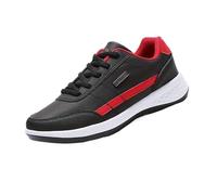 Men's Ultralight Running and Walking Shoes - Pillows Soft and Comfortable for All-Terrain Adventures - Durable, Breathable, Stylish Sneakers for Outdoor Athletes, Red, 5 UK