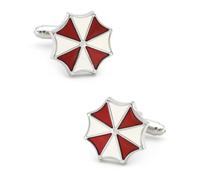 Men's Umbrella Cuff Links Red Color Quality Brass Material Movie Hobby Design Cufflinks