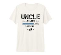 Mens Uncle Again Est 2027 Uncle Second Pregnancy Announcement Premium T-Shirt