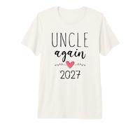 Mens Uncle Again Est 2027 Uncle Second Pregnancy Announcement Premium T-Shirt