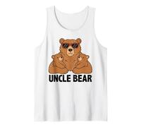 Mens Uncle Bear with Two Cubs Family Bear Tank Top
