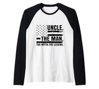 Mens Uncle The Man The Myth The Legend Raglan Baseball Tee