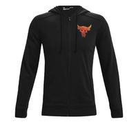 Men's Under Armour Project Rock Alphabet Pattern Printing Zipper Black 1361749-001 L