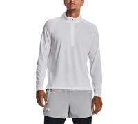 Men's Under Armour Streaker Half Zip Warmup Tops in White