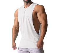Men's Undershirt Men's Solid Color Armpits Men's Tank Top Men Sleeveless Muscle Shirts Men's Pleasantly Cool Men's Summer Tank Top A-White S