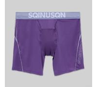 Men's Underwear, 3-Pack Ice Silk Arrow Pants with Lengthened Leg, Breathable Quick-Drying Fabric for Sports and All-Season Wear(2XL Purple)