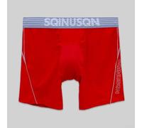 Men's Underwear, 3-Pack Ice Silk Arrow Pants with Lengthened Leg, Breathable Quick-Drying Fabric for Sports and All-Season Wear(XL Red)