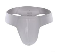 Men's Underwear, 3-Pack Ice Silk Seamless Thong with Low Waist T-Back Design and U-Shaped Bulge Pouch for Men(XL White)