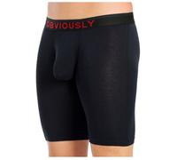 Obviously Freeman Anatofree 9 Inch Leg Boxer Brief Mens Black Underwear (XL/42-44)