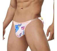 Men's Underwear Boxer Brief 1/2/3 PCS Men Underwear Briefs Funny Cartoon Print Men's Panties Low Waist Man Sexy Bikini Briefs Assorted Colors(MP2992-PK,M)