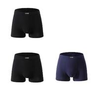 Men's Underwear Boxer Brief Pack of 1/2/3 Men's Cotton Boxers Plus Size for 95-220kg Large Size Underwear High 0XL-8XL Assorted Colors(Black black blue,6XL(185-200kg))