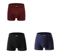 Men's Underwear Boxer Brief Pack of 1/2/3 Men's Cotton Boxers Plus Size for 95-220kg Large Size Underwear High 0XL-8XL Assorted Colors(Black blue red,6XL(185-200kg))