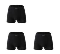 Men's Underwear Boxer Brief Pack of 1/2/3 Men's Cotton Boxers Plus Size for 95-220kg Large Size Underwear High 0XL-8XL Assorted Colors(Black black black,6XL(185-200kg))
